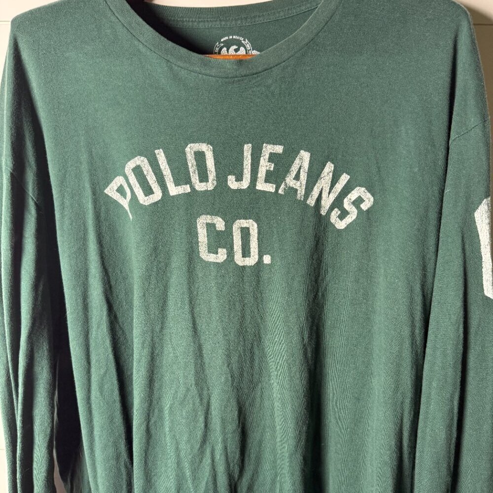 POLO Jeans Company Dark Green Long Sleeve T-Shirt with 67 on Sleeve XXL